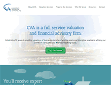 Tablet Screenshot of corporatevaluationadvisors.com